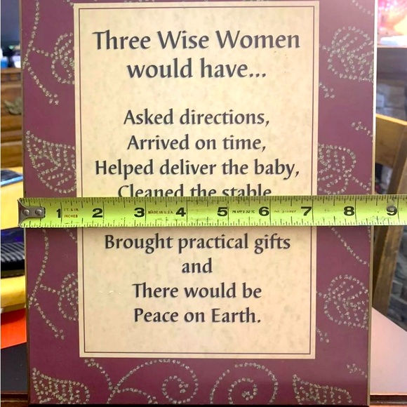 Three Wise Women Sign - Hobby Lobby Easel - Wall Hanger, Pre-Owned - Picture 2 of 8